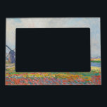 Claude Monet - Tulip Fields near The Hague Magnetic Frame<br><div class="desc">Tulip Fields near The Hague (Champs de tulipes pres de La Hague) - Claude Monet,  Oil on Canvas,  1886</div>