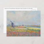 Claude Monet - Tulip Fields near The Hague Postcard<br><div class="desc">Tulip Fields near The Hague (Champs de tulipes pres de La Hague) - Claude Monet,  Oil on Canvas,  1886</div>