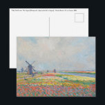 Claude Monet - Tulip Fields near The Hague Postcard<br><div class="desc">Tulip Fields near The Hague (Champs de tulipes pres de La Hague) - Claude Monet,  Oil on Canvas,  1886</div>
