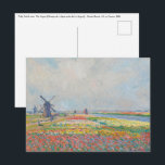 Claude Monet - Tulip Fields near The Hague Postcard<br><div class="desc">Tulip Fields near The Hague (Champs de tulipes pres de La Hague) - Claude Monet,  Oil on Canvas,  1886</div>