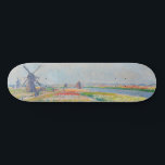 Claude Monet - Tulip Fields near The Hague Skateboard<br><div class="desc">Tulip Fields near The Hague (Champs de tulipes pres de La Hague) - Claude Monet,  Oil on Canvas,  1886</div>