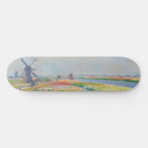 Claude Monet _ Tulip Fields near The Hague Skateboard