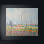 Claude Monet - Tulip Fields near The Hague Tapestry<br><div class="desc">Tulip Fields near The Hague (Champs de tulipes pres de La Hague) - Claude Monet,  Oil on Canvas,  1886</div>