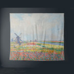 Claude Monet - Tulip Fields near The Hague Tapestry<br><div class="desc">Tulip Fields near The Hague (Champs de tulipes pres de La Hague) - Claude Monet,  Oil on Canvas,  1886</div>