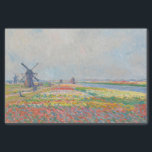 Claude Monet - Tulip Fields near The Hague Tissue Paper<br><div class="desc">Tulip Fields near The Hague (Champs de tulipes pres de La Hague) - Claude Monet,  Oil on Canvas,  1886</div>