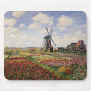 Claude Monet   Tulip Fields Rijnsburg Windmill Mouse Pad