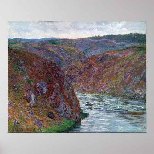 Claude Monet Valley of the Creuse Gray Day Poster
