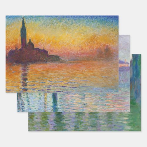 Claude Monet _ Venice Masterpieces Selection  Wrapping Paper Sheets