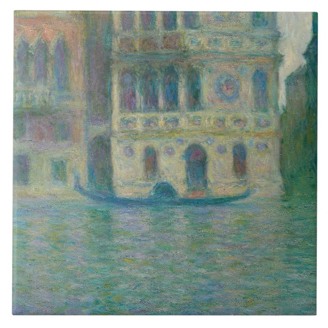 Claude Monet - Venice, Palazzo Dario Ceramic Tile (Front)