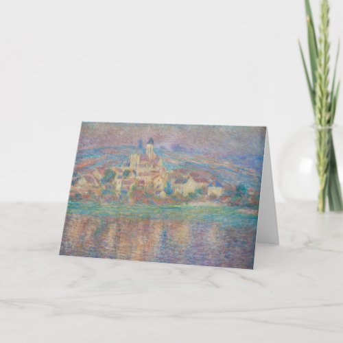 Claude Monet _ Vetheuil Sunset Card