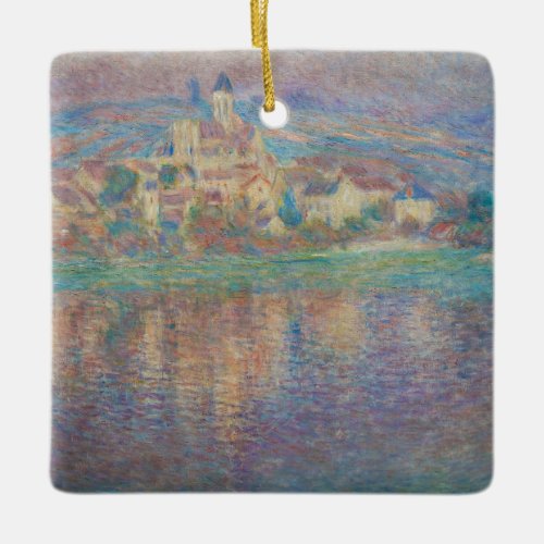 Claude Monet _ Vetheuil Sunset Ceramic Ornament