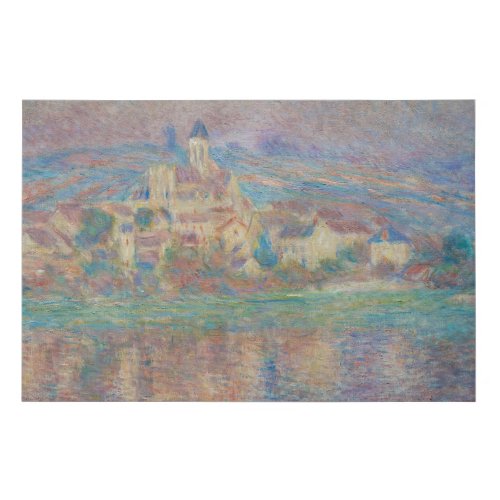 Claude Monet _ Vetheuil Sunset Faux Canvas Print