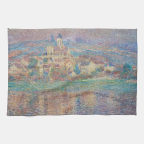 Claude Monet _ Vetheuil Sunset Kitchen Towel