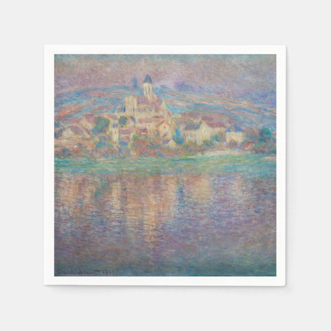 Claude Monet - Vetheuil, Sunset Napkins (Front)