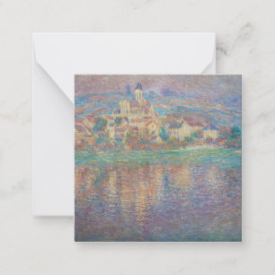 Claude Monet - Vetheuil, Sunset Note Card