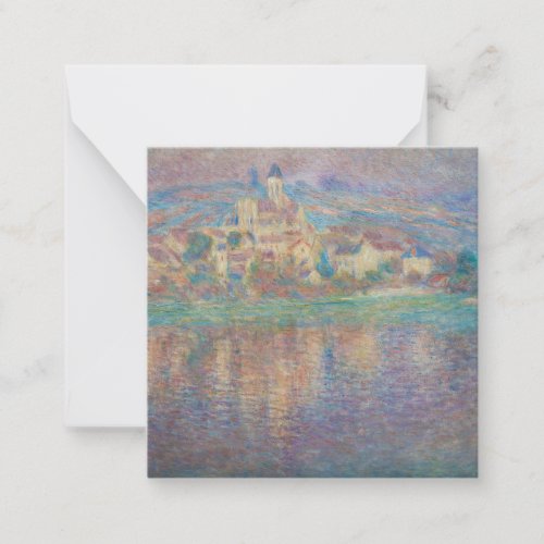 Claude Monet _ Vetheuil Sunset Note Card
