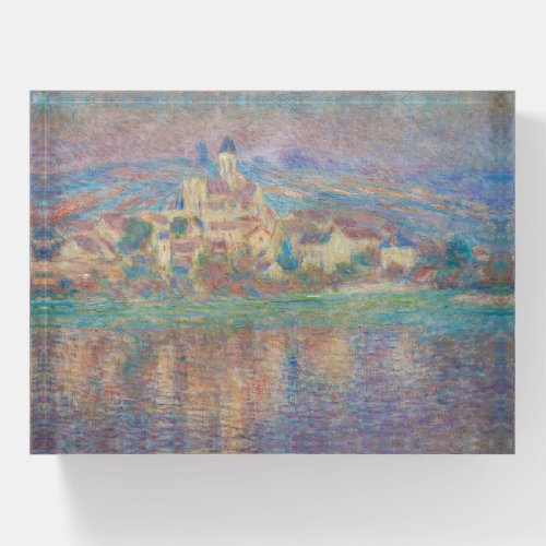 Claude Monet _ Vetheuil Sunset Paperweight