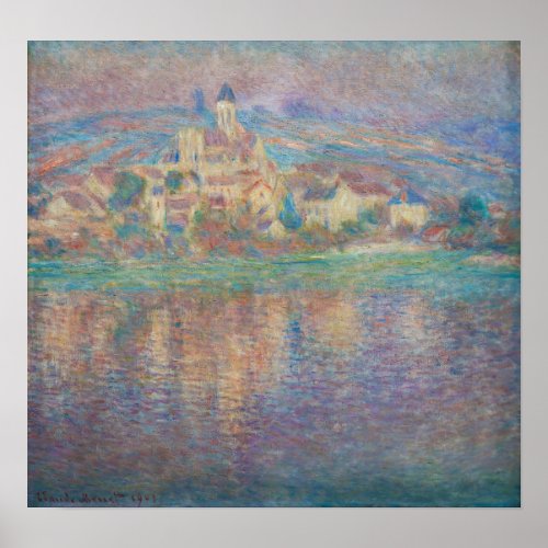 Claude Monet _ Vetheuil Sunset Poster