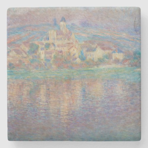 Claude Monet _ Vetheuil Sunset Stone Coaster