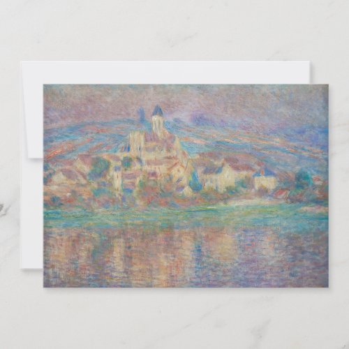 Claude Monet _ Vetheuil Sunset Thank You Card