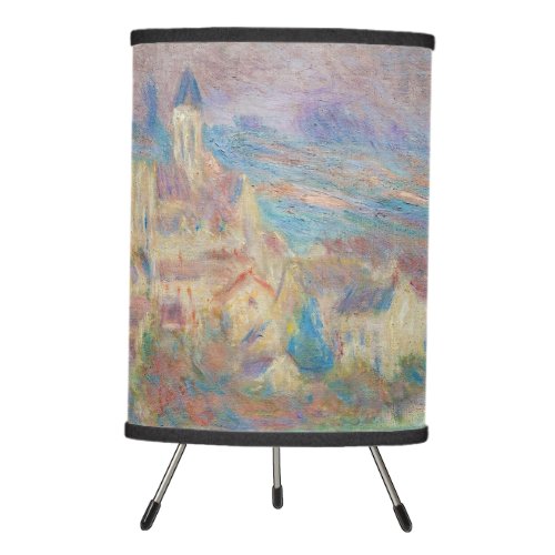 Claude Monet _ Vetheuil Sunset Tripod Lamp