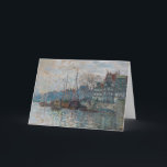 Claude Monet - View of Amsterdam Card<br><div class="desc">View of the Prins Hendrikkade and the Kromme Waal in Amsterdam - Claude Monet,  Oil on Canvas,  1874</div>