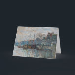 Claude Monet - View of Amsterdam Card<br><div class="desc">View of the Prins Hendrikkade and the Kromme Waal in Amsterdam - Claude Monet,  Oil on Canvas,  1874</div>