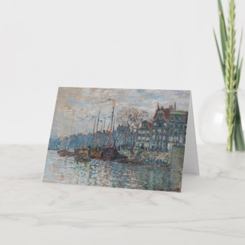 Claude Monet _ View of Amsterdam Card