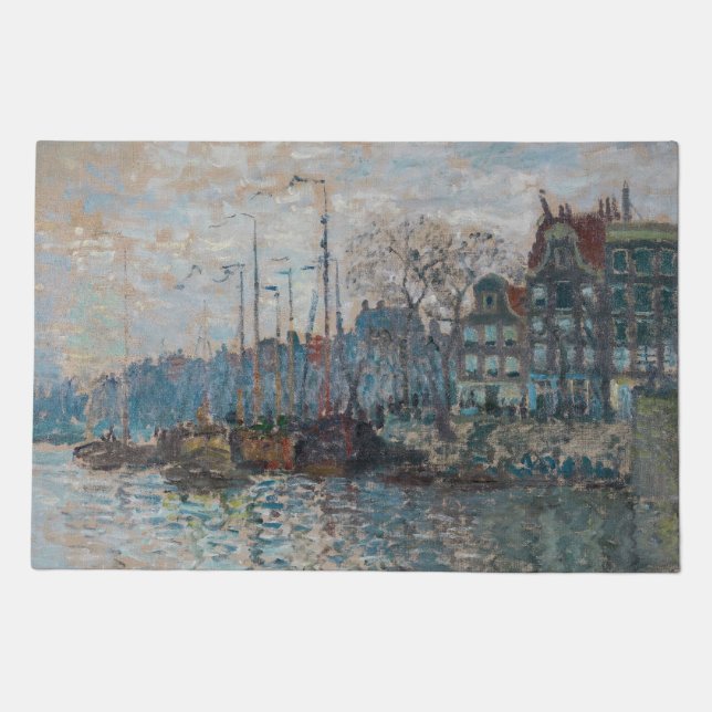 Claude Monet - View of Amsterdam Doormat (Front)