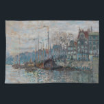 Claude Monet - View of Amsterdam Kitchen Towel<br><div class="desc">View of the Prins Hendrikkade and the Kromme Waal in Amsterdam - Claude Monet,  Oil on Canvas,  1874</div>