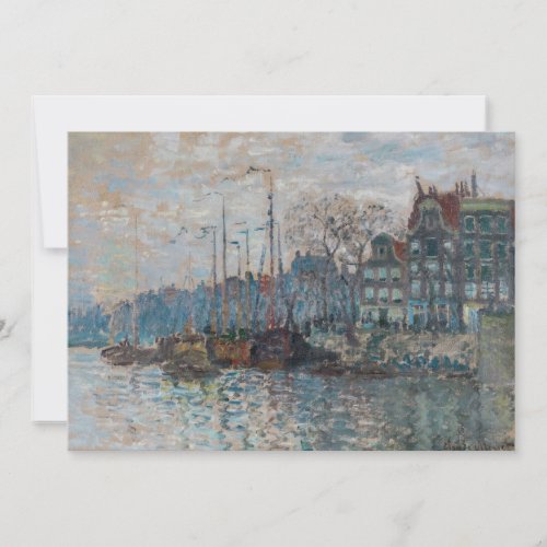 Claude Monet _ View of Amsterdam Thank You Card