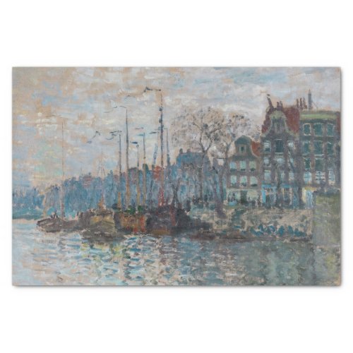 Claude Monet _ View of Amsterdam Tissue Paper