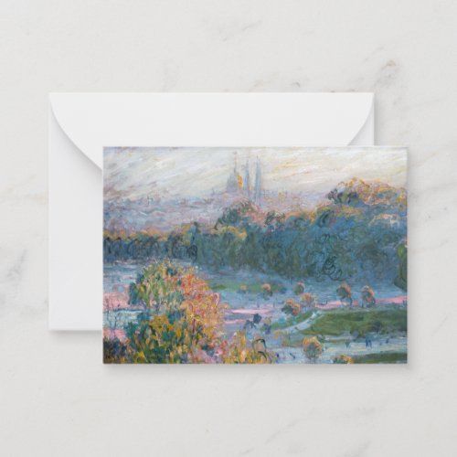 Claude Monet _ View of the Tuileries Study Note Card