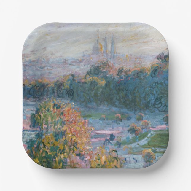 Claude Monet - View of the Tuileries, Study Paper Plates (Front)