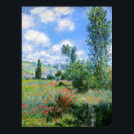 Claude Monet, View of Vétheuil, 1880  Poster<br><div class="desc">Claude Monet,  View of Vétheuil,  1880. Fascinating metal poster designed with love. Decorate your space with this design & find daily inspiration in it.</div>