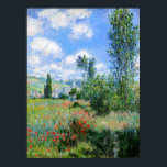 Claude Monet, View of Vétheuil, 1880  Poster<br><div class="desc">Claude Monet,  View of Vétheuil,  1880. Fascinating metal poster designed with love. Decorate your space with this design & find daily inspiration in it.</div>