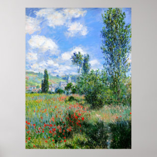 Claude Monet, View of Vétheuil, 1880  Poster