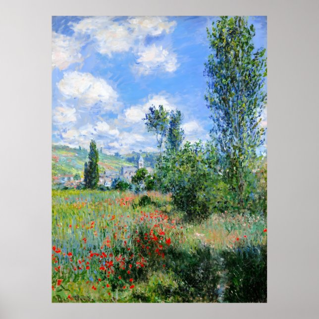 Claude Monet, View of Vétheuil, 1880  Poster (Front)