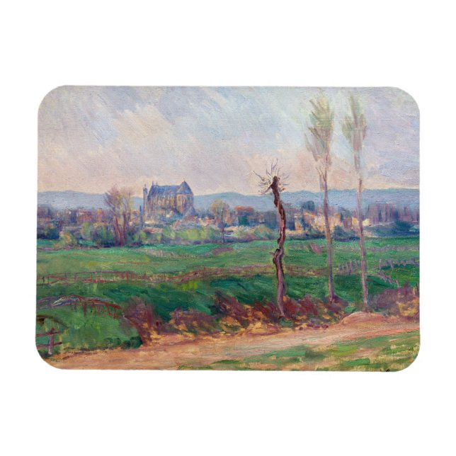 Claude Monet - View of Vernon Magnet (Horizontal)