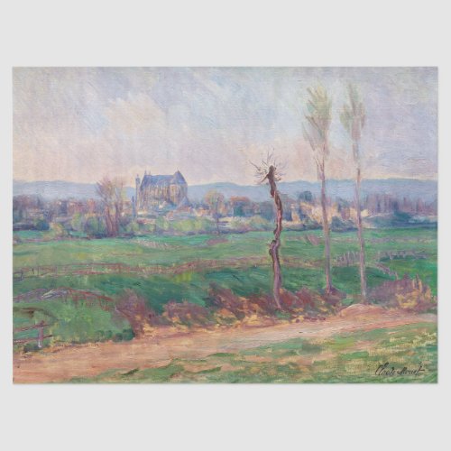 Claude Monet - View of Vernon Tissue Paper