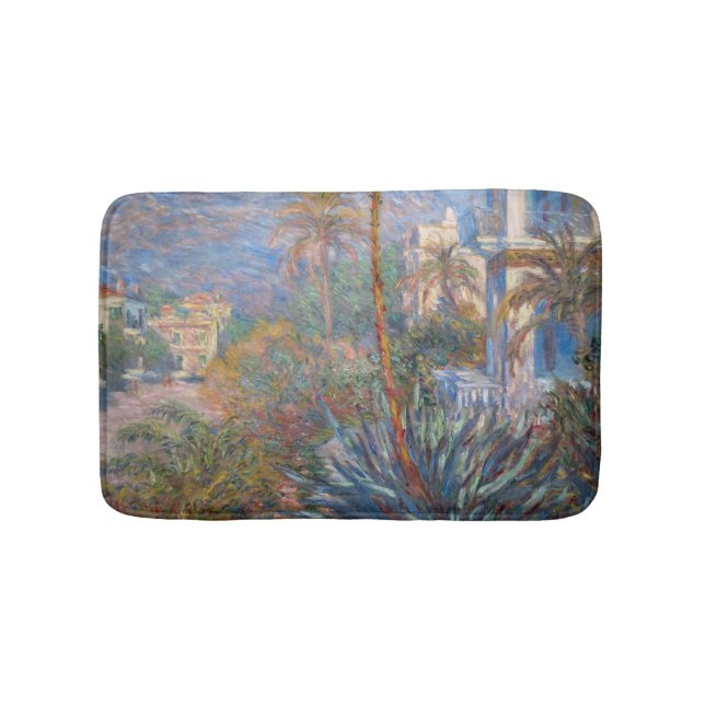Claude Monet - Villas at Bordighera Bath Mat (Front)