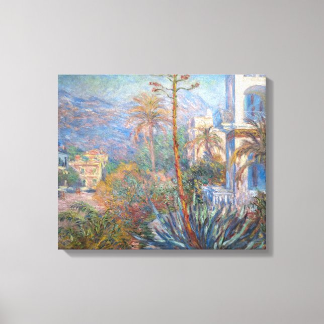 Claude Monet - Villas at Bordighera Canvas Print (Front)