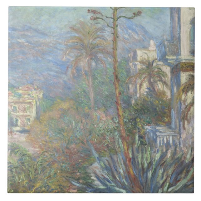 Claude Monet - Villas at Bordighera Ceramic Tile (Front)