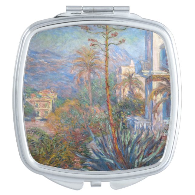 Claude Monet - Villas at Bordighera Compact Mirror (Front)