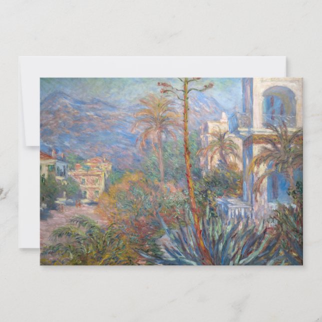 Claude Monet - Villas at Bordighera Invitation (Front)