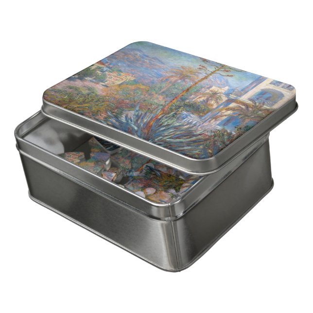 Claude Monet - Villas at Bordighera Jigsaw Puzzle (Lid Open)