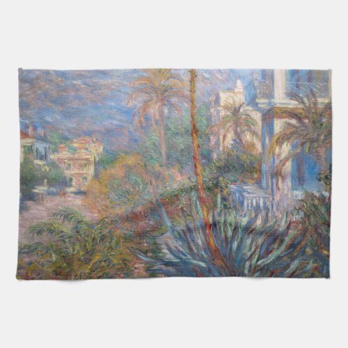 Claude Monet _ Villas at Bordighera Kitchen Towel