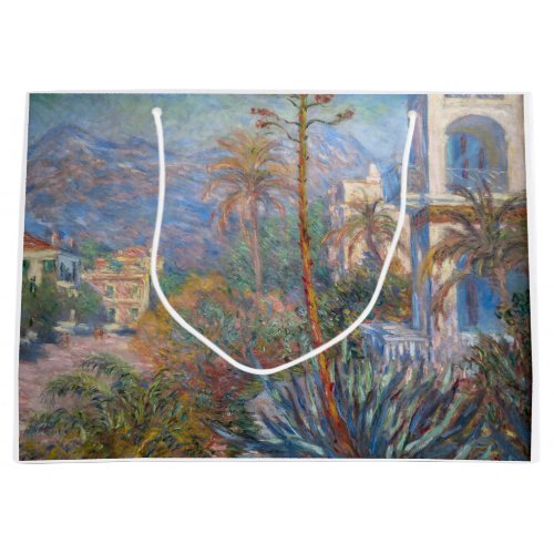 Claude Monet _ Villas at Bordighera Large Gift Bag