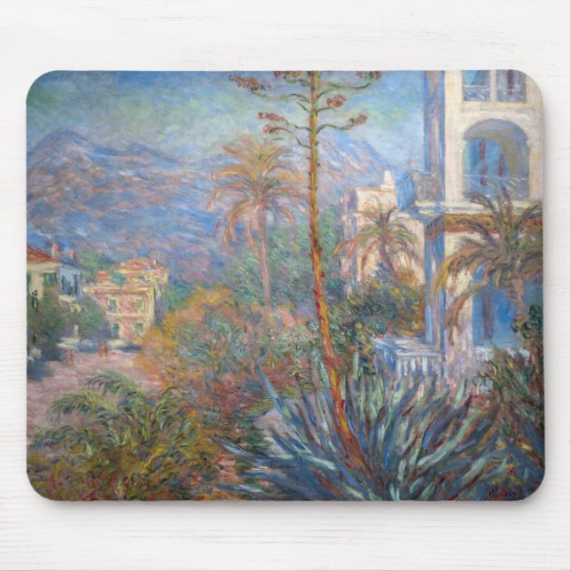 Claude Monet - Villas at Bordighera Mouse Pad (Front)