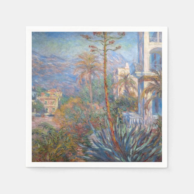 Claude Monet - Villas at Bordighera Napkins (Front)